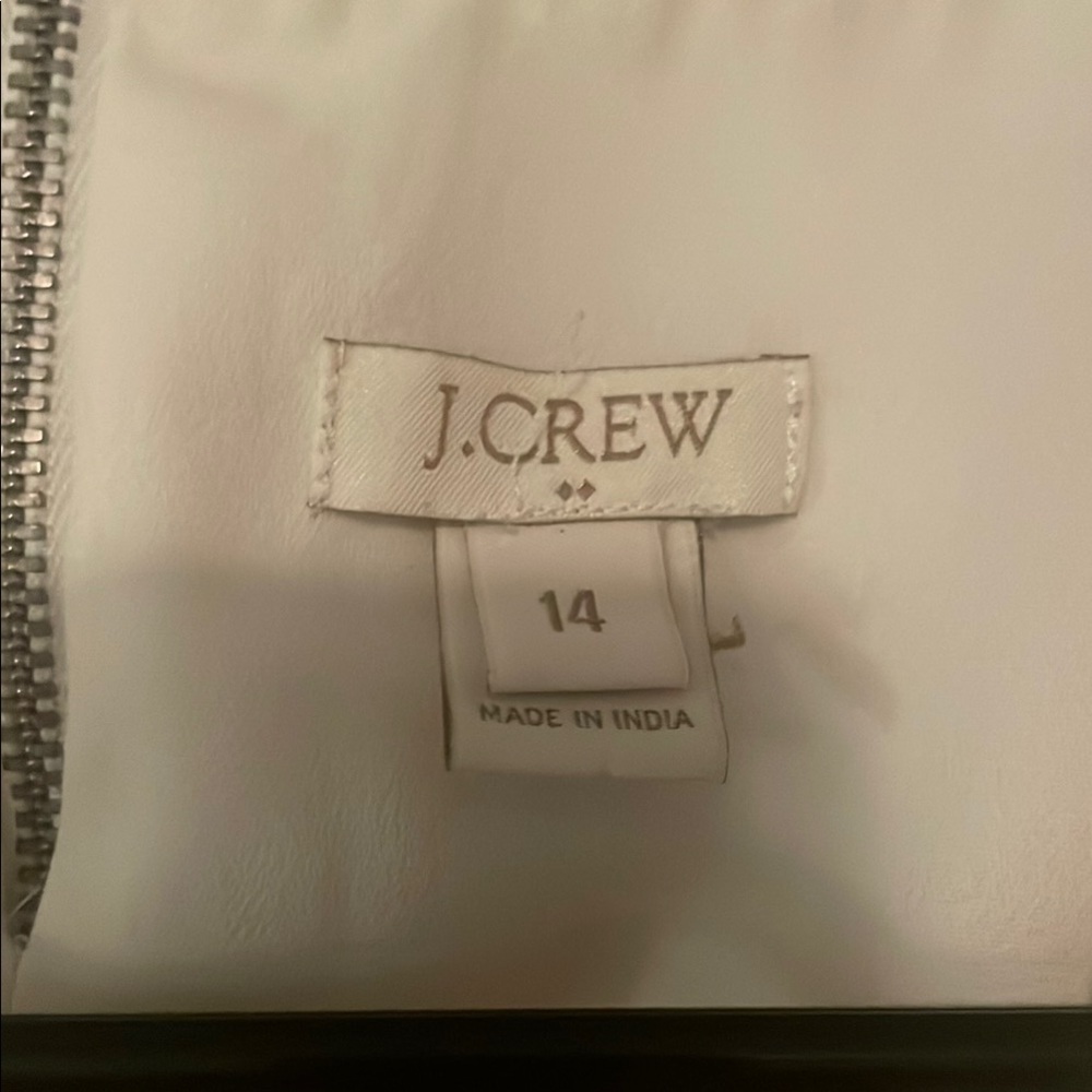 J. Crew Off White Ruffled Cap Sleeve Blouse - Picture 2 of 5